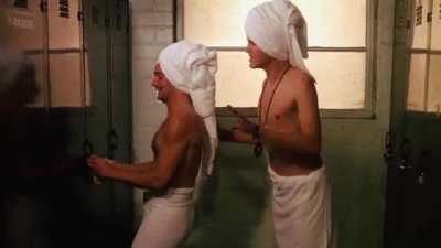 Innocent, good-clean-fun locker room prank