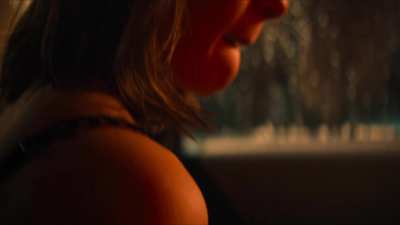 Betty Gilpin lubricates her hand and gives a explicit handjob in "Three Women" [S01E07]