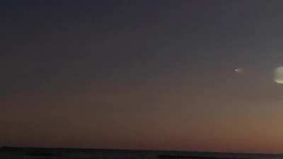 Space X heavy lift launch tonight from N Topsail Beach. (Sorry about our lame commentary)