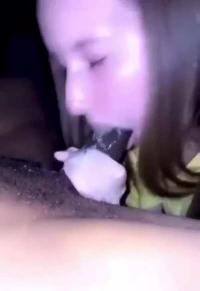 She is sucking really him dry