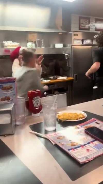Waffle house freakout 