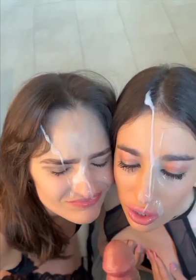 Back and fourth all over their faces