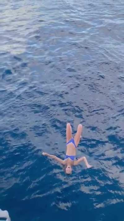She didn't realise how high the jump actually was