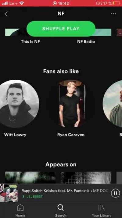 I thought NF fans being scared of black people, was just a meme 💀💀