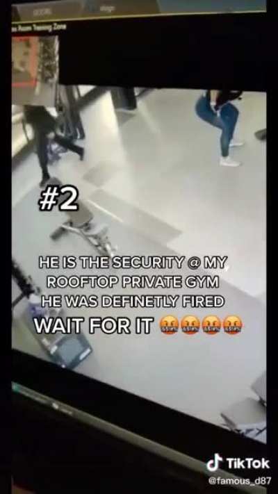 Never seen anything like it... this man got caught sniffing butts