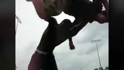 Throw back to the time Akon pulled a fan on stage just to throw him off.