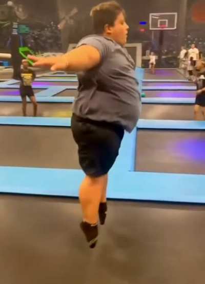 Acrobat with perfect form