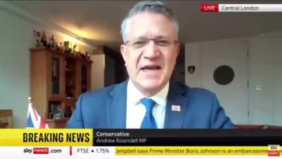 When asked whether it&rsquo;s okay for the Prime Minister to break the law, Conservative MP Andrew Rosindell tells Sky News that Boris Johnson has "not robbed a bank."