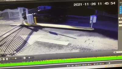 By passing the front gate.