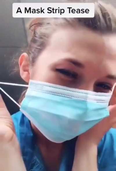 A mask striptease