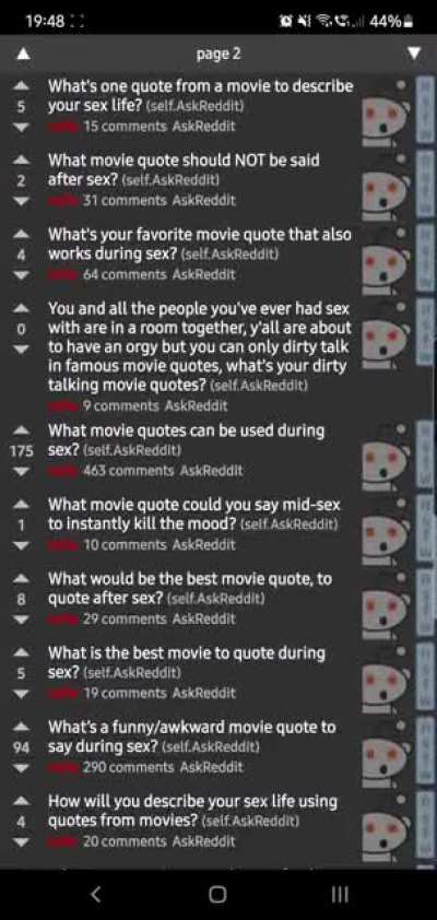 Sex sex sexy sex on /r/askreddit
