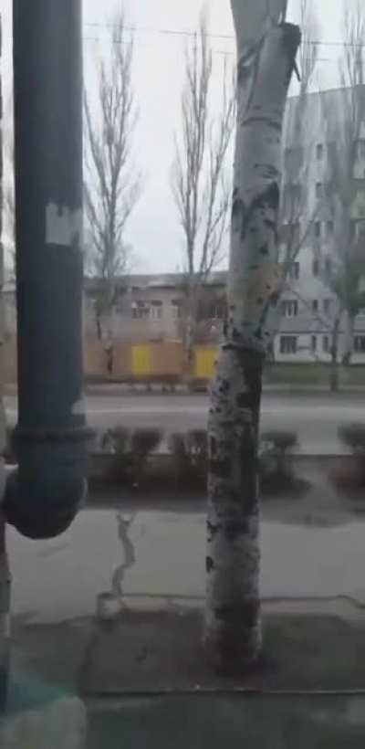 Russians firing at a hospital in Melitopol. Hospital name: Melitopol Oncology Department. Feb 25.