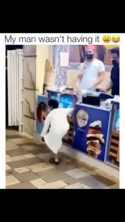 You had enough fun ice cream man. Now it&rsquo;s my time.