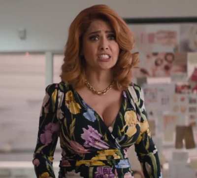 Salma Hayek busty cleavage in "Like a Boss" (2020)