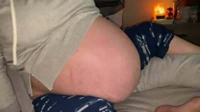 Moving around is getting hard for her these days&hellip; gf (34 weeks w/one baby)