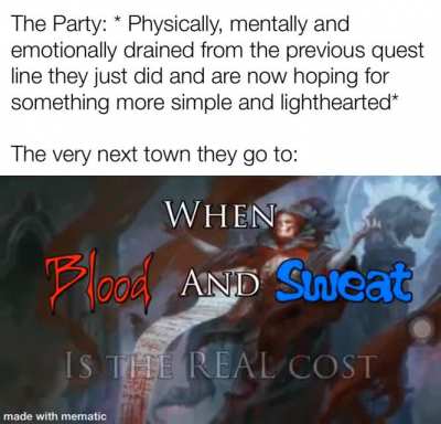 No rest for the wicked i guess.