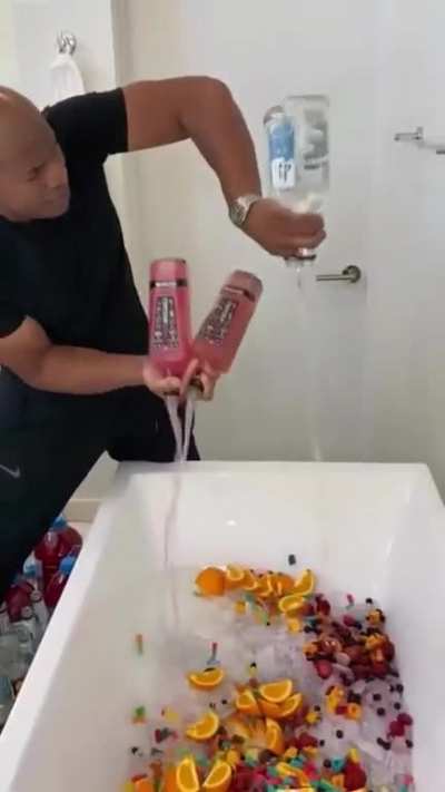 'Bathtub' Jungle juice. Bruh...
