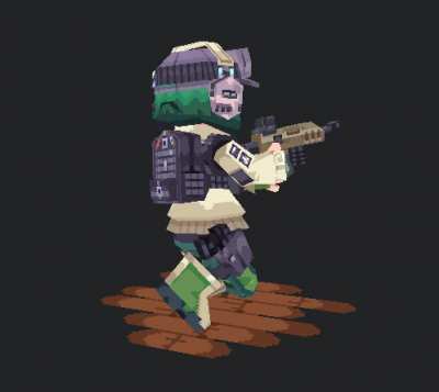 I 3D modelled &amp;amp; animated a retro/lowpoly Ela!