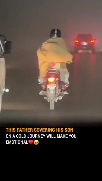 A father&rsquo;s back is the warmest place in the world ❤️