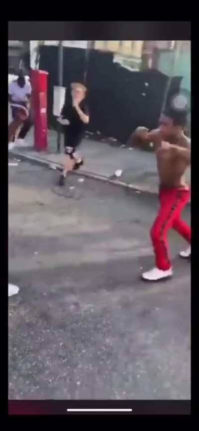 They both have some weird fighting poses