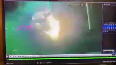 15yr old steals daddy&rsquo;s Tesla and takes an uphill leap at a gas station, while drinking.