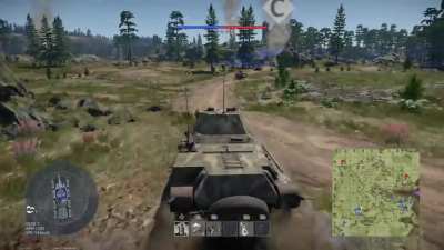 "Hans, our tires are slightly damaged, we need to leave the tank"