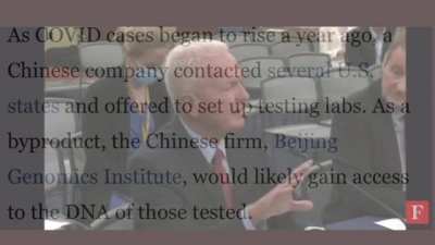 Imagine lining up for hours while symptomless to test for a virus that&rsquo;s indistinguishable to the common cold, only to hand your DNA sequence to the Beijing Genomics Institute. How can people be this naive. This is beyond disturbing to hear how this absur