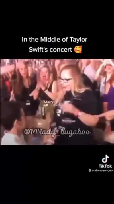 guy proposed on taylor swift concert with perfect timing as song lyrics