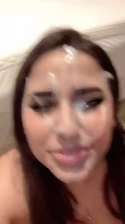 Imagine busting on her beautiful face