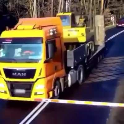 Who has got time to wait at a train crossing? I don&rsquo;t see a train coming - IdiotsInTrucks