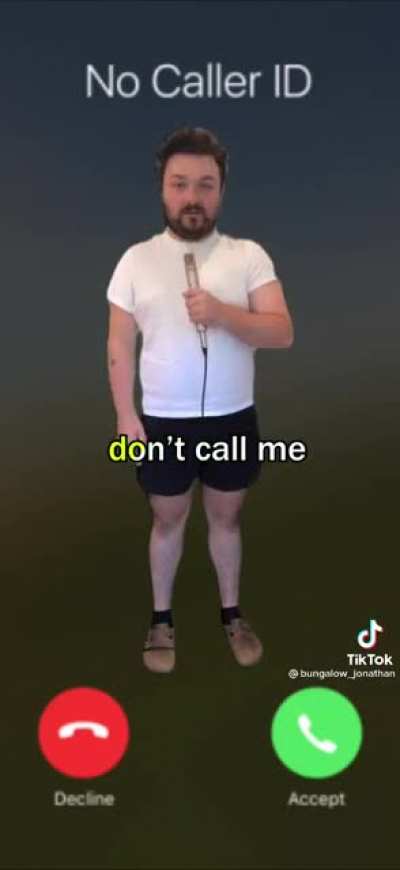 Don&rsquo;t call me