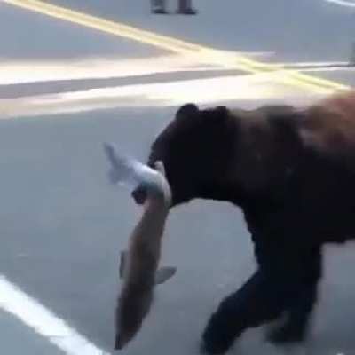 Мааам! Можно я понесу рыбку?!