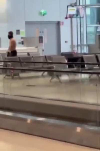 Man misses Flight and his temper takes off!