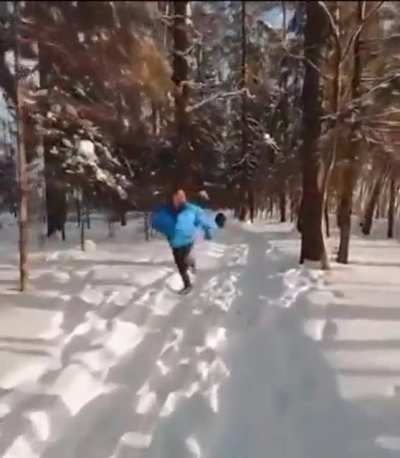 When a nice jog in the woods becomes unbearable