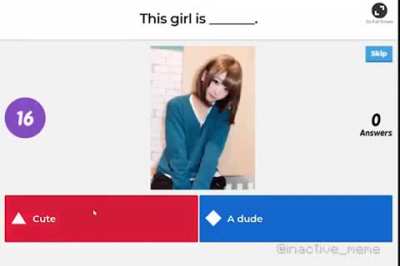 Its a dude