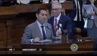 "You wanna be a big boy? Let's do it!" Texas Republican Jared Patterson called out after jokingly offering to increase teacher pay.