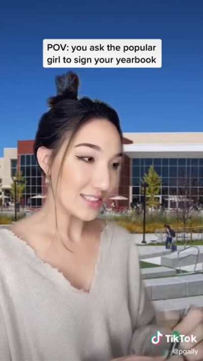nobody asked her to sign the year book. They always thinking that they&rsquo;re celebrities