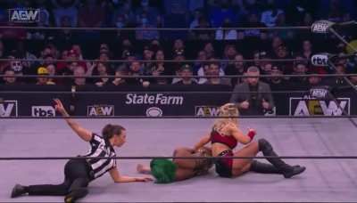 When your womens champion forgets to kick out
