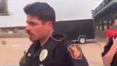 Native American yells at cops on his property and kicks them out