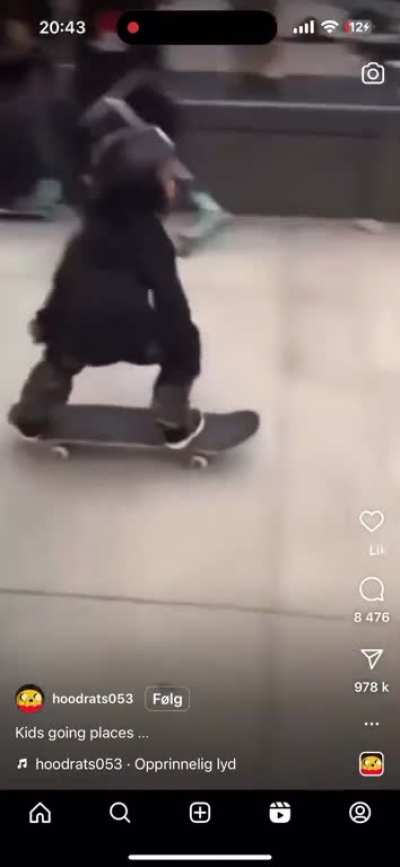 Kid going places