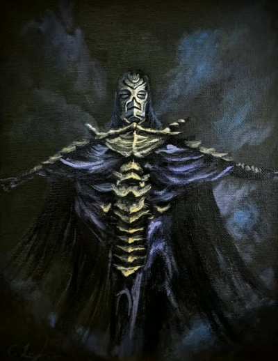 "Morokei" A quick Skyrim acrylic painting I did tonight just for fun :) I hope you guys love it as much as I do!