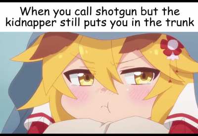 No fair...