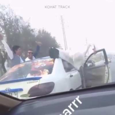 Pushups while driving
