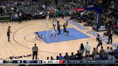 [Highlight] Jeff Green contemplates about retirement after taking a screen from Steven Adams