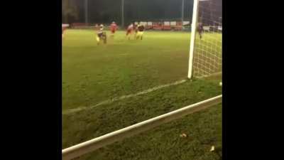 A unique penalty kick from English soccer player Lee Trundle