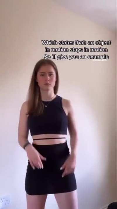 Explaining Newton&rsquo;s first law of motion
