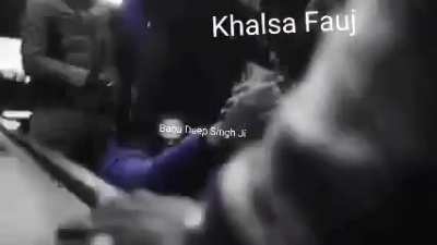 Baba Deep Singh Ji during the Battle of Amritsar