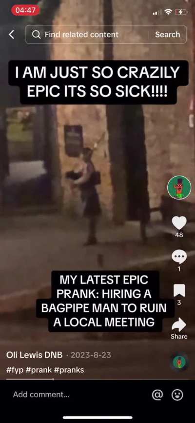 Found this weirdo who thinks he&rsquo;s a prank master but just annoys everyone
