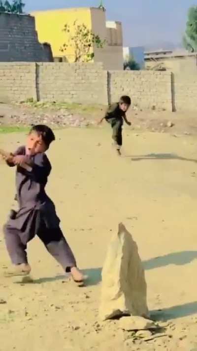 When younger brothers asks for batting…