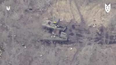 Two Russian self-propelled 120-mm mortar systems 2S9 “Nona-S” hit with Ukrainian GMLRS M31A2 missile. Zaporizhzhia region